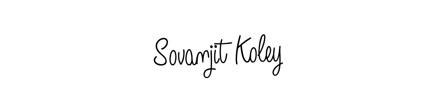 Similarly Angelique-Rose-font-FFP is the best handwritten signature design. Signature creator online .You can use it as an online autograph creator for name Sovanjit Koley. Sovanjit Koley signature style 5 images and pictures png