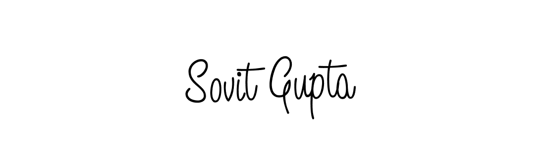 You should practise on your own different ways (Angelique-Rose-font-FFP) to write your name (Sovit Gupta) in signature. don't let someone else do it for you. Sovit Gupta signature style 5 images and pictures png
