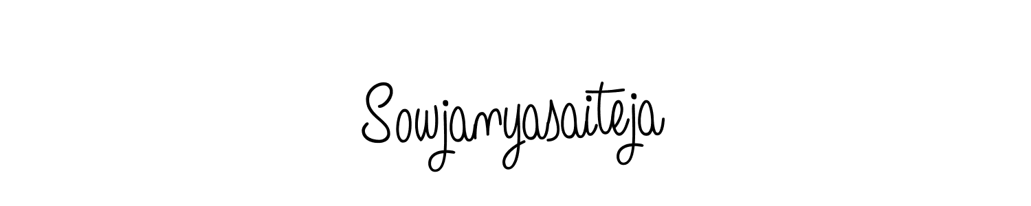 How to make Sowjanyasaiteja signature? Angelique-Rose-font-FFP is a professional autograph style. Create handwritten signature for Sowjanyasaiteja name. Sowjanyasaiteja signature style 5 images and pictures png