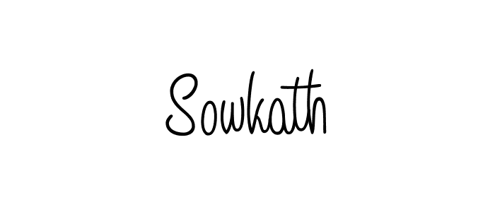 How to make Sowkath name signature. Use Angelique-Rose-font-FFP style for creating short signs online. This is the latest handwritten sign. Sowkath signature style 5 images and pictures png