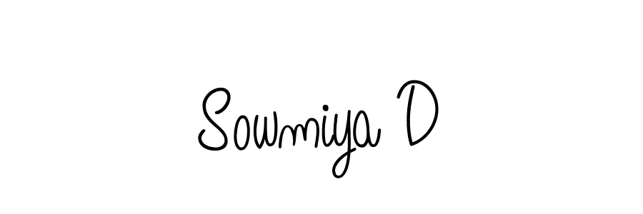 Make a beautiful signature design for name Sowmiya D. Use this online signature maker to create a handwritten signature for free. Sowmiya D signature style 5 images and pictures png