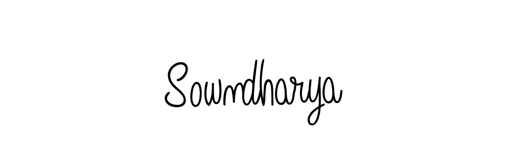 Design your own signature with our free online signature maker. With this signature software, you can create a handwritten (Angelique-Rose-font-FFP) signature for name Sowndharya. Sowndharya signature style 5 images and pictures png