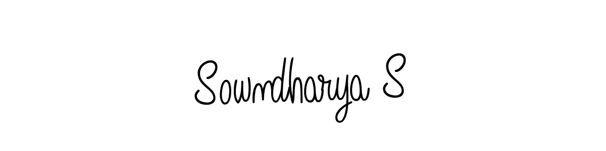 Once you've used our free online signature maker to create your best signature Angelique-Rose-font-FFP style, it's time to enjoy all of the benefits that Sowndharya S name signing documents. Sowndharya S signature style 5 images and pictures png