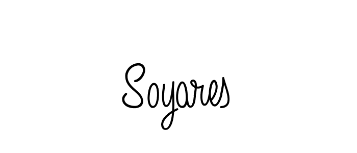 Make a beautiful signature design for name Soyares. With this signature (Angelique-Rose-font-FFP) style, you can create a handwritten signature for free. Soyares signature style 5 images and pictures png