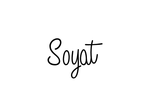 Design your own signature with our free online signature maker. With this signature software, you can create a handwritten (Angelique-Rose-font-FFP) signature for name Soyat. Soyat signature style 5 images and pictures png