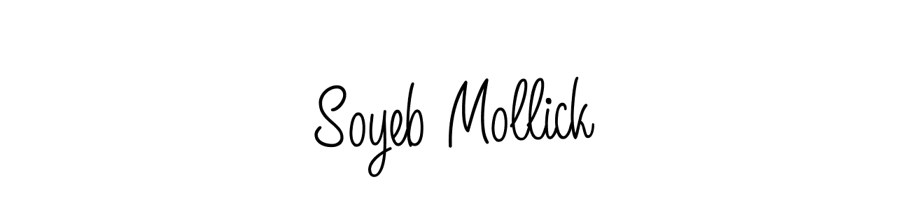 Soyeb Mollick stylish signature style. Best Handwritten Sign (Angelique-Rose-font-FFP) for my name. Handwritten Signature Collection Ideas for my name Soyeb Mollick. Soyeb Mollick signature style 5 images and pictures png