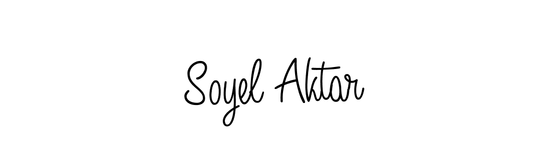 How to make Soyel Aktar name signature. Use Angelique-Rose-font-FFP style for creating short signs online. This is the latest handwritten sign. Soyel Aktar signature style 5 images and pictures png