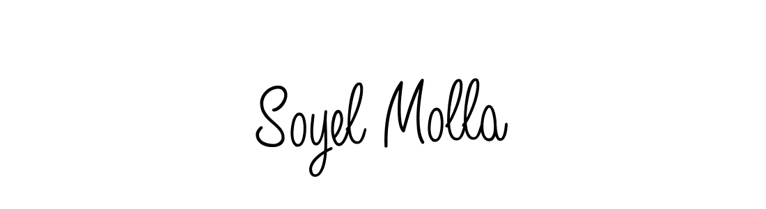 The best way (Angelique-Rose-font-FFP) to make a short signature is to pick only two or three words in your name. The name Soyel Molla include a total of six letters. For converting this name. Soyel Molla signature style 5 images and pictures png