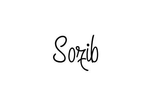 Sozib stylish signature style. Best Handwritten Sign (Angelique-Rose-font-FFP) for my name. Handwritten Signature Collection Ideas for my name Sozib. Sozib signature style 5 images and pictures png