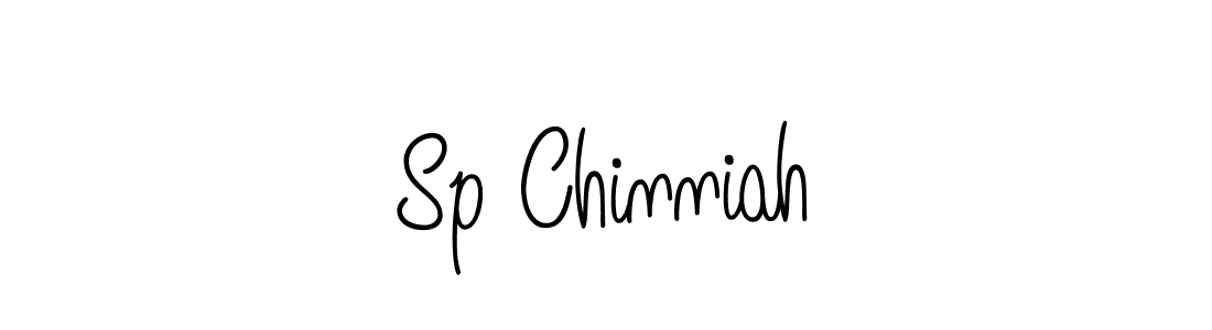 How to make Sp Chinniah name signature. Use Angelique-Rose-font-FFP style for creating short signs online. This is the latest handwritten sign. Sp Chinniah signature style 5 images and pictures png