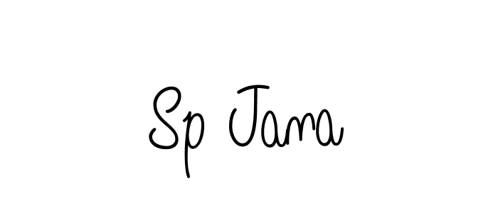 You should practise on your own different ways (Angelique-Rose-font-FFP) to write your name (Sp Jana) in signature. don't let someone else do it for you. Sp Jana signature style 5 images and pictures png