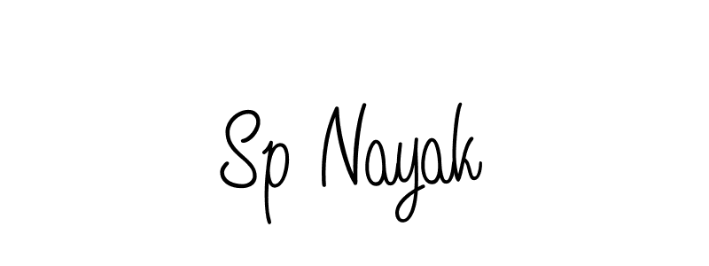 Use a signature maker to create a handwritten signature online. With this signature software, you can design (Angelique-Rose-font-FFP) your own signature for name Sp Nayak. Sp Nayak signature style 5 images and pictures png