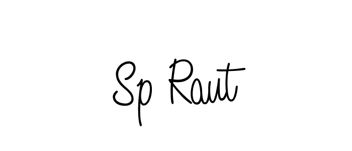 You should practise on your own different ways (Angelique-Rose-font-FFP) to write your name (Sp Raut) in signature. don't let someone else do it for you. Sp Raut signature style 5 images and pictures png