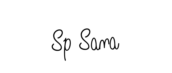 Use a signature maker to create a handwritten signature online. With this signature software, you can design (Angelique-Rose-font-FFP) your own signature for name Sp Sana. Sp Sana signature style 5 images and pictures png