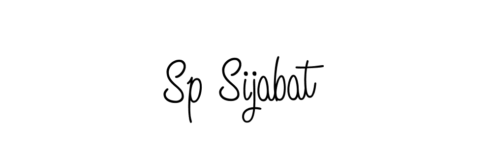 How to make Sp Sijabat name signature. Use Angelique-Rose-font-FFP style for creating short signs online. This is the latest handwritten sign. Sp Sijabat signature style 5 images and pictures png