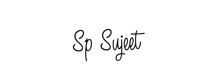 Use a signature maker to create a handwritten signature online. With this signature software, you can design (Angelique-Rose-font-FFP) your own signature for name Sp Sujeet. Sp Sujeet signature style 5 images and pictures png