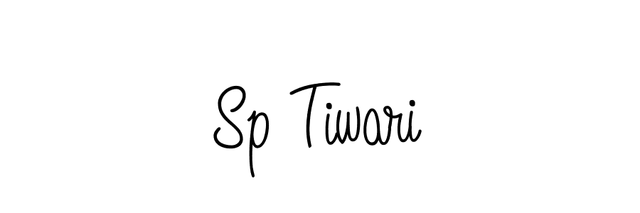 How to make Sp Tiwari name signature. Use Angelique-Rose-font-FFP style for creating short signs online. This is the latest handwritten sign. Sp Tiwari signature style 5 images and pictures png