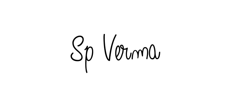 Sp Verma stylish signature style. Best Handwritten Sign (Angelique-Rose-font-FFP) for my name. Handwritten Signature Collection Ideas for my name Sp Verma. Sp Verma signature style 5 images and pictures png