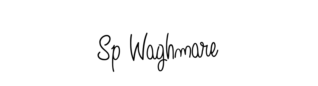 You should practise on your own different ways (Angelique-Rose-font-FFP) to write your name (Sp Waghmare) in signature. don't let someone else do it for you. Sp Waghmare signature style 5 images and pictures png