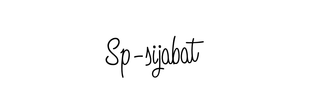 Design your own signature with our free online signature maker. With this signature software, you can create a handwritten (Angelique-Rose-font-FFP) signature for name Sp-sijabat. Sp-sijabat signature style 5 images and pictures png