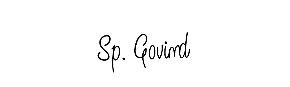 Make a beautiful signature design for name Sp. Govind. With this signature (Angelique-Rose-font-FFP) style, you can create a handwritten signature for free. Sp. Govind signature style 5 images and pictures png