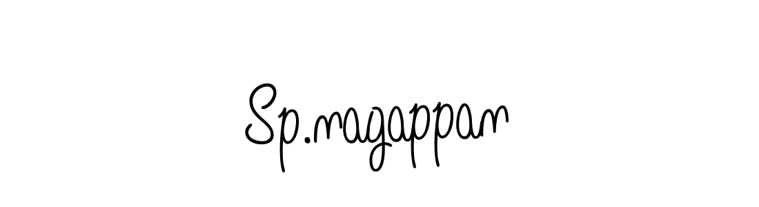 You should practise on your own different ways (Angelique-Rose-font-FFP) to write your name (Sp.nagappan) in signature. don't let someone else do it for you. Sp.nagappan signature style 5 images and pictures png
