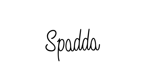 You should practise on your own different ways (Angelique-Rose-font-FFP) to write your name (Spadda) in signature. don't let someone else do it for you. Spadda signature style 5 images and pictures png
