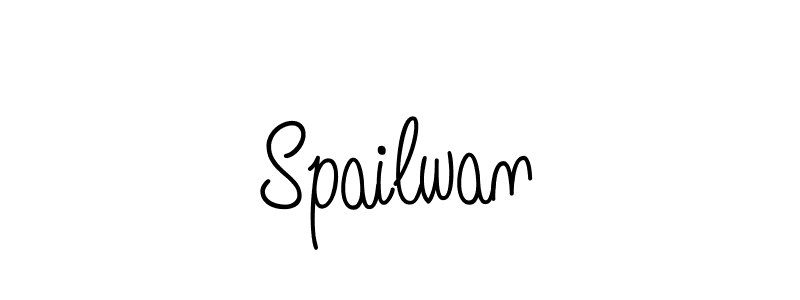 Make a beautiful signature design for name Spailwan. With this signature (Angelique-Rose-font-FFP) style, you can create a handwritten signature for free. Spailwan signature style 5 images and pictures png