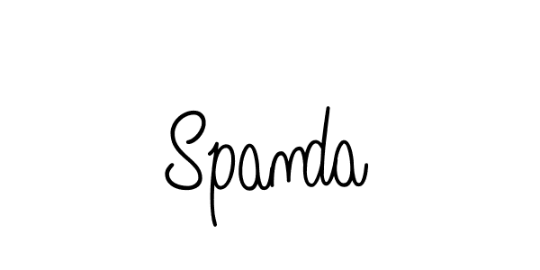 How to make Spanda name signature. Use Angelique-Rose-font-FFP style for creating short signs online. This is the latest handwritten sign. Spanda signature style 5 images and pictures png
