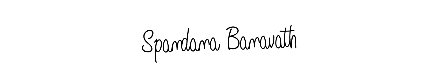 Also we have Spandana Banavath name is the best signature style. Create professional handwritten signature collection using Angelique-Rose-font-FFP autograph style. Spandana Banavath signature style 5 images and pictures png