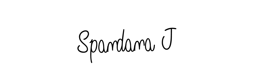 The best way (Angelique-Rose-font-FFP) to make a short signature is to pick only two or three words in your name. The name Spandana J include a total of six letters. For converting this name. Spandana J signature style 5 images and pictures png