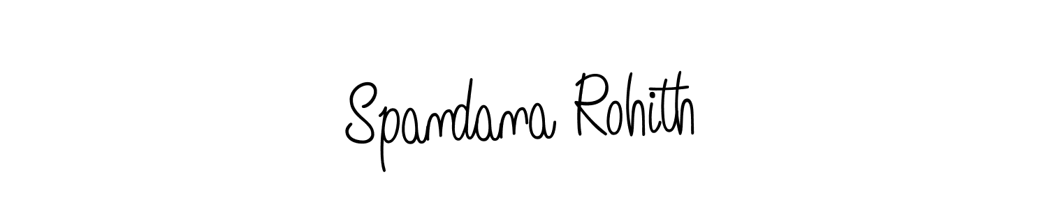 Create a beautiful signature design for name Spandana Rohith. With this signature (Angelique-Rose-font-FFP) fonts, you can make a handwritten signature for free. Spandana Rohith signature style 5 images and pictures png