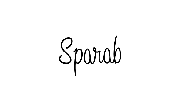 How to make Sparab signature? Angelique-Rose-font-FFP is a professional autograph style. Create handwritten signature for Sparab name. Sparab signature style 5 images and pictures png