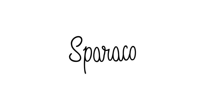 How to make Sparaco name signature. Use Angelique-Rose-font-FFP style for creating short signs online. This is the latest handwritten sign. Sparaco signature style 5 images and pictures png