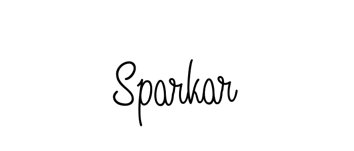 Make a beautiful signature design for name Sparkar. With this signature (Angelique-Rose-font-FFP) style, you can create a handwritten signature for free. Sparkar signature style 5 images and pictures png