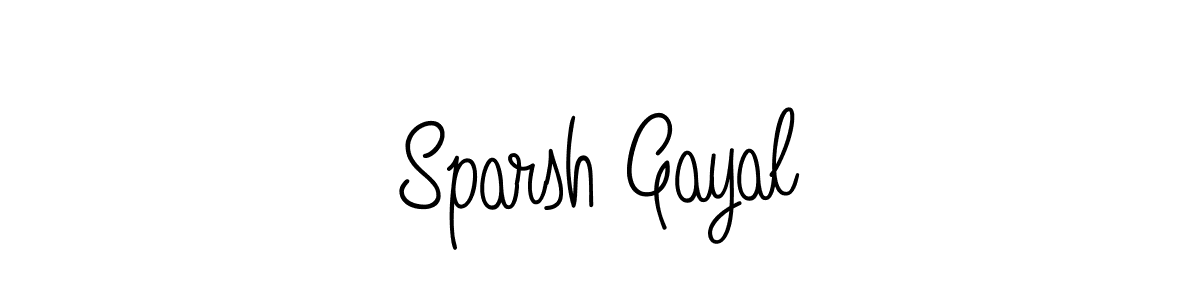 The best way (Angelique-Rose-font-FFP) to make a short signature is to pick only two or three words in your name. The name Sparsh Gayal include a total of six letters. For converting this name. Sparsh Gayal signature style 5 images and pictures png