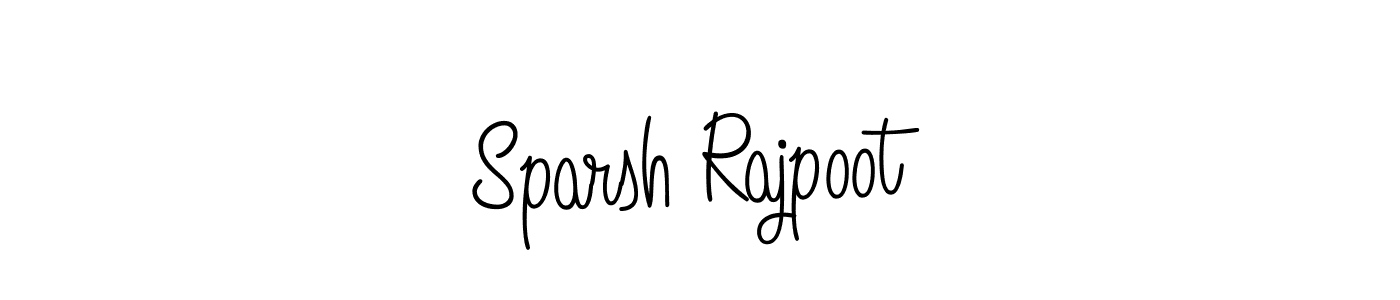 How to make Sparsh Rajpoot name signature. Use Angelique-Rose-font-FFP style for creating short signs online. This is the latest handwritten sign. Sparsh Rajpoot signature style 5 images and pictures png