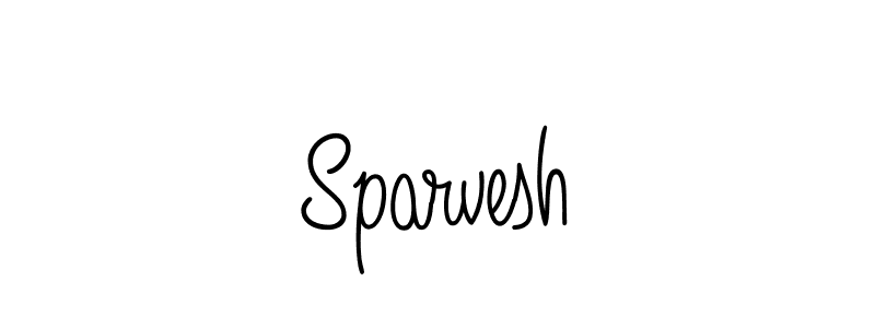 The best way (Angelique-Rose-font-FFP) to make a short signature is to pick only two or three words in your name. The name Sparvesh include a total of six letters. For converting this name. Sparvesh signature style 5 images and pictures png