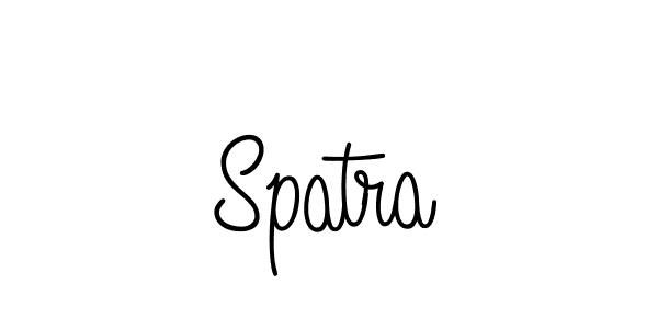 Use a signature maker to create a handwritten signature online. With this signature software, you can design (Angelique-Rose-font-FFP) your own signature for name Spatra. Spatra signature style 5 images and pictures png