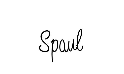 Create a beautiful signature design for name Spaul. With this signature (Angelique-Rose-font-FFP) fonts, you can make a handwritten signature for free. Spaul signature style 5 images and pictures png