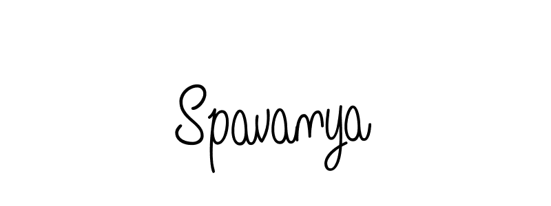 Spavanya stylish signature style. Best Handwritten Sign (Angelique-Rose-font-FFP) for my name. Handwritten Signature Collection Ideas for my name Spavanya. Spavanya signature style 5 images and pictures png