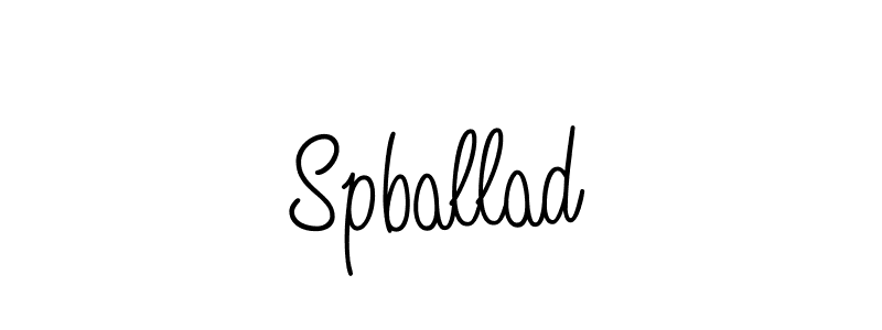 Spballad stylish signature style. Best Handwritten Sign (Angelique-Rose-font-FFP) for my name. Handwritten Signature Collection Ideas for my name Spballad. Spballad signature style 5 images and pictures png