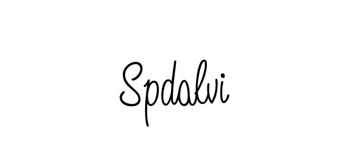 Make a beautiful signature design for name Spdalvi. With this signature (Angelique-Rose-font-FFP) style, you can create a handwritten signature for free. Spdalvi signature style 5 images and pictures png