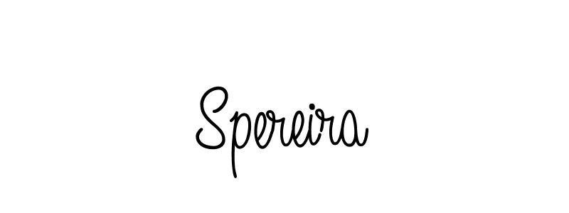 Use a signature maker to create a handwritten signature online. With this signature software, you can design (Angelique-Rose-font-FFP) your own signature for name Spereira. Spereira signature style 5 images and pictures png