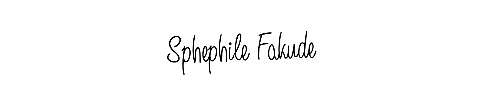 Also we have Sphephile Fakude name is the best signature style. Create professional handwritten signature collection using Angelique-Rose-font-FFP autograph style. Sphephile Fakude signature style 5 images and pictures png