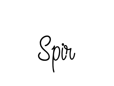 Make a beautiful signature design for name Spir. With this signature (Angelique-Rose-font-FFP) style, you can create a handwritten signature for free. Spir signature style 5 images and pictures png