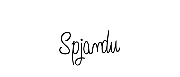 Create a beautiful signature design for name Spjandu. With this signature (Angelique-Rose-font-FFP) fonts, you can make a handwritten signature for free. Spjandu signature style 5 images and pictures png