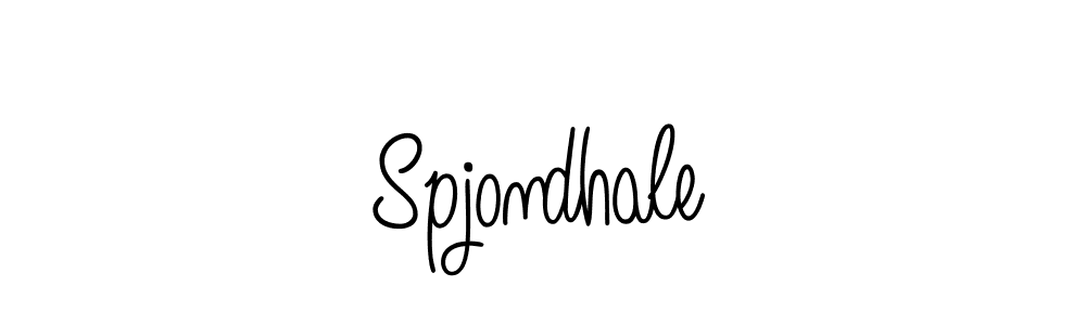 Use a signature maker to create a handwritten signature online. With this signature software, you can design (Angelique-Rose-font-FFP) your own signature for name Spjondhale. Spjondhale signature style 5 images and pictures png