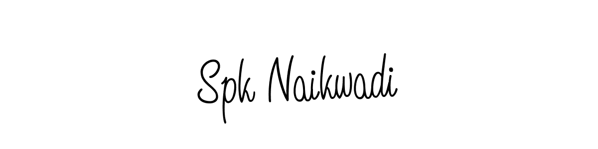 How to make Spk Naikwadi signature? Angelique-Rose-font-FFP is a professional autograph style. Create handwritten signature for Spk Naikwadi name. Spk Naikwadi signature style 5 images and pictures png