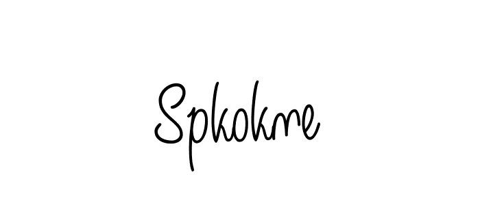 Spkokne stylish signature style. Best Handwritten Sign (Angelique-Rose-font-FFP) for my name. Handwritten Signature Collection Ideas for my name Spkokne. Spkokne signature style 5 images and pictures png